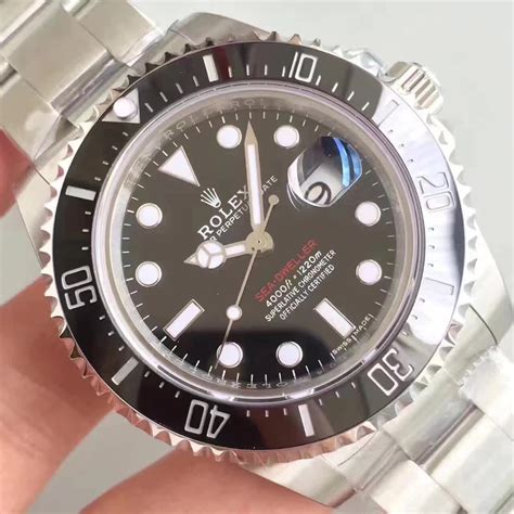 black rolex sea dweller replica|swell rolex clone sea dweller.